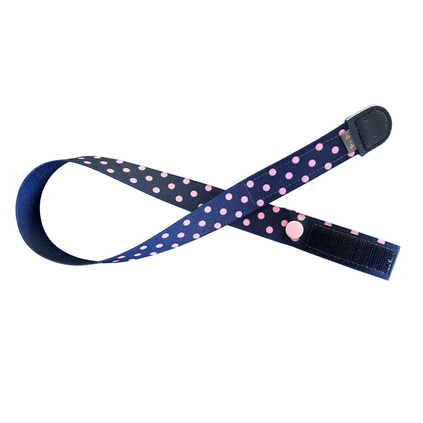 Kindergürtel Punkte blau-rosa