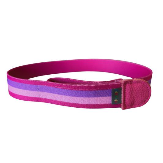 Kindergürtel Streifen pink